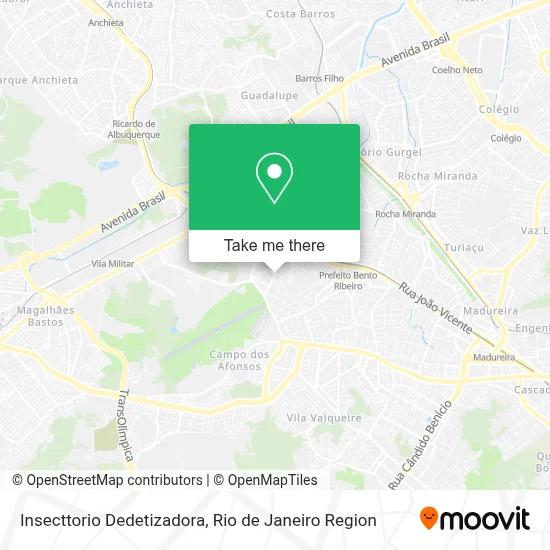 Insecttorio Dedetizadora map