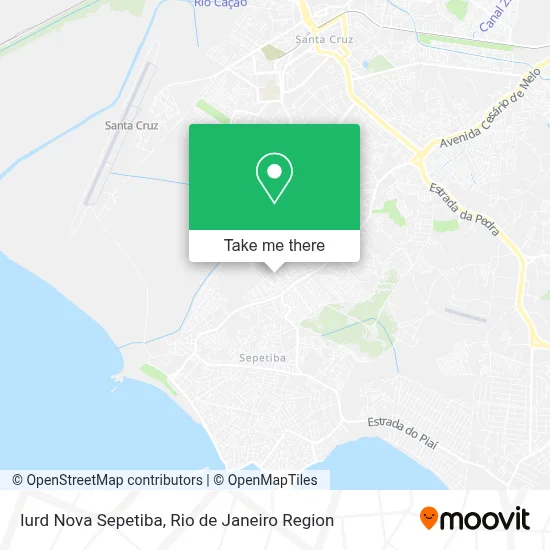 Iurd Nova Sepetiba map