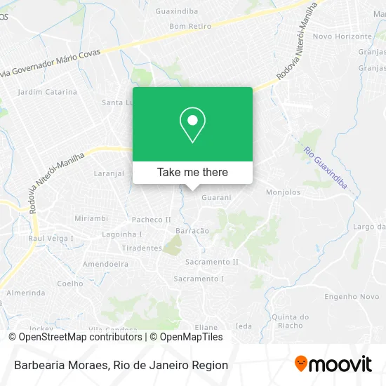 Barbearia Moraes map