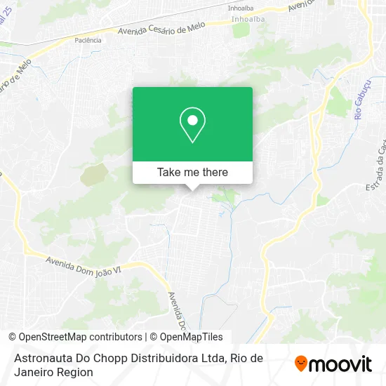 Astronauta Do Chopp Distribuidora Ltda map