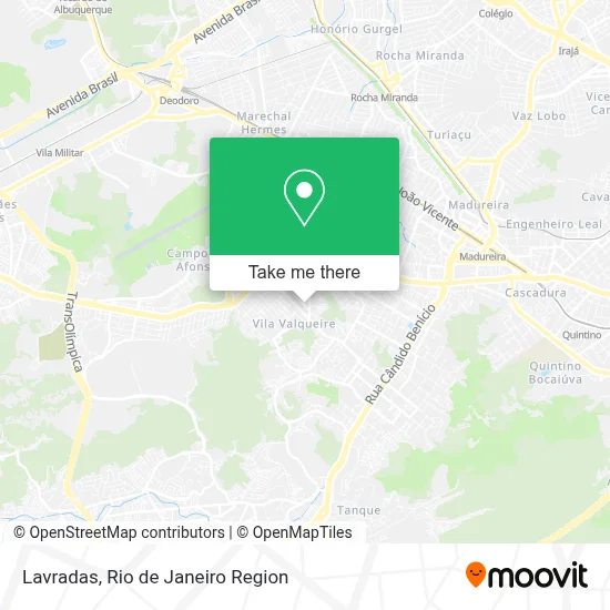 Lavradas map