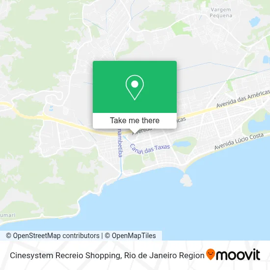 Cinesystem Recreio Shopping map