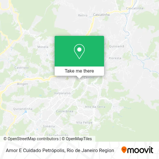Amor E Cuidado Petrópolis map