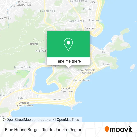 Blue House Burger map