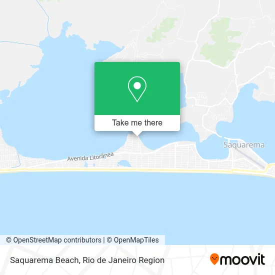 Saquarema Beach map