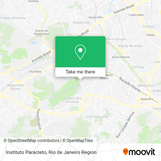 Instituto Paracleto map