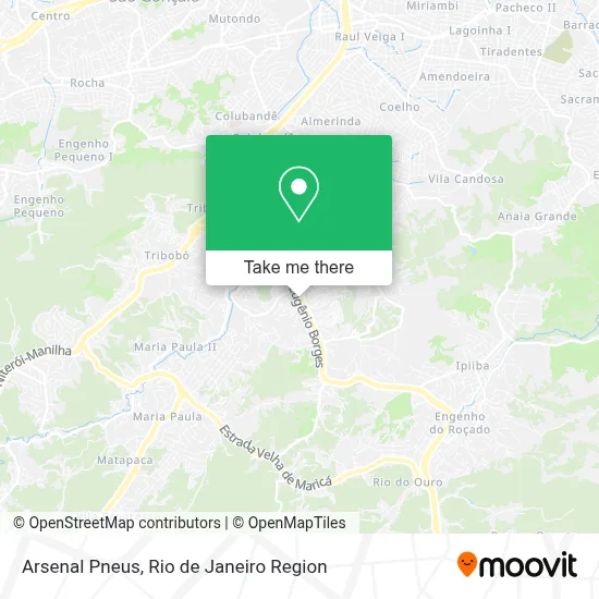 Arsenal Pneus map