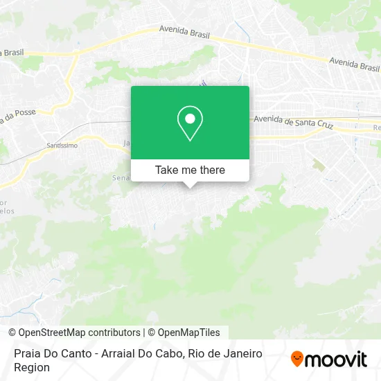 Praia Do Canto - Arraial Do Cabo map