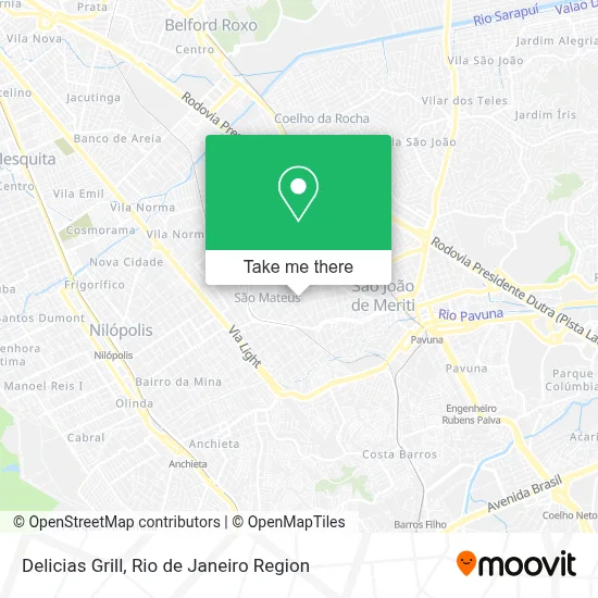 Delicias Grill map