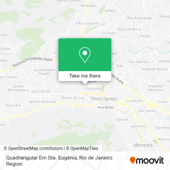 Quadrangular Em Sta. Eugênia map