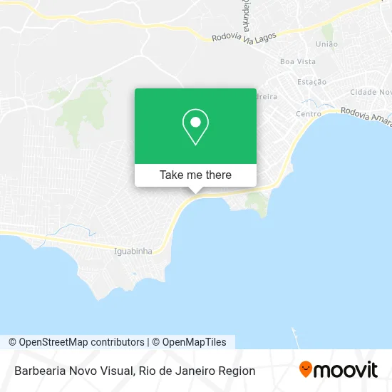 Barbearia Novo Visual map