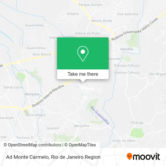 Ad Monte Carmelo map