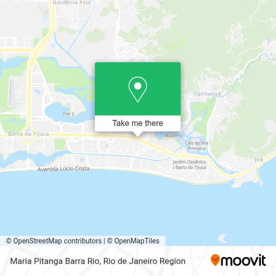 Maria Pitanga Barra Rio map