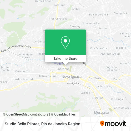 Studio Bella Pilates map