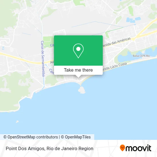 Point Dos Amigos map