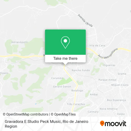 Gravadora E Studio Peck Music map