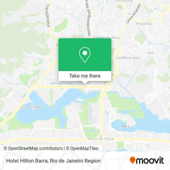 Hotel Hilton Barra map