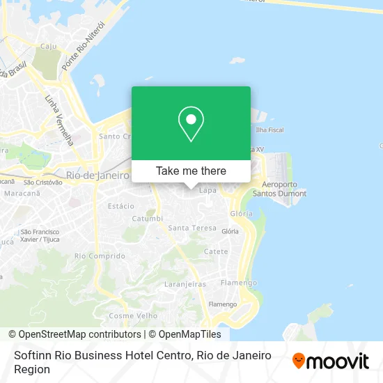 Softinn Rio Business Hotel Centro map