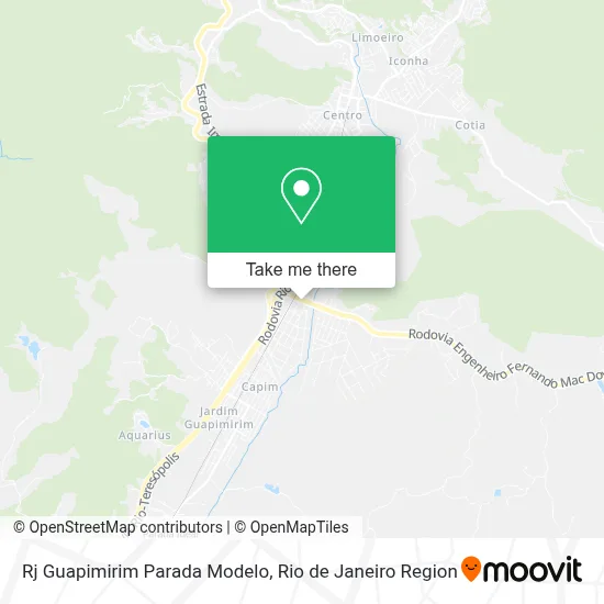 Rj Guapimirim Parada Modelo map