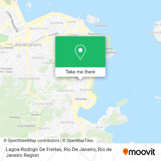 Lagoa Rodrigo De Freitas, Rio De Janeiro map