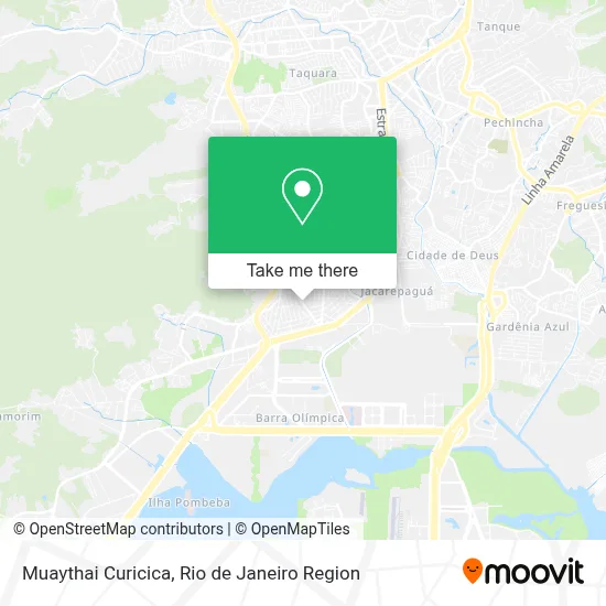 Muaythai Curicica map