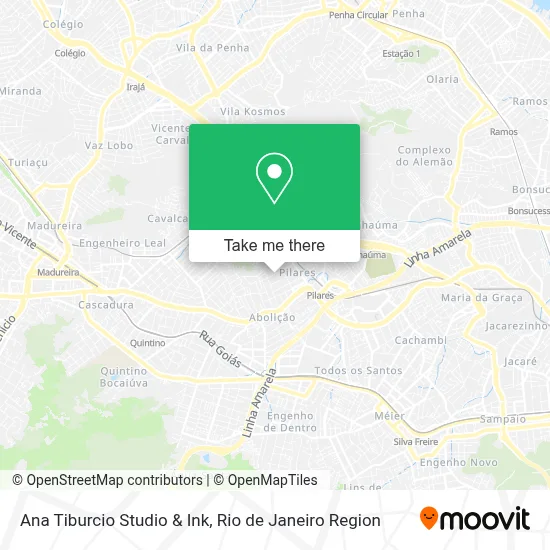 Ana Tiburcio Studio & Ink map