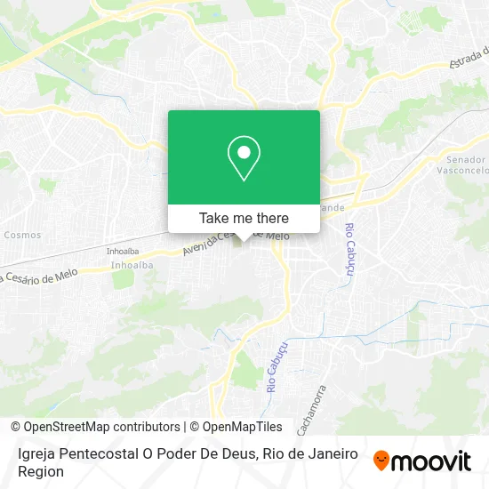 Igreja Pentecostal O Poder De Deus map