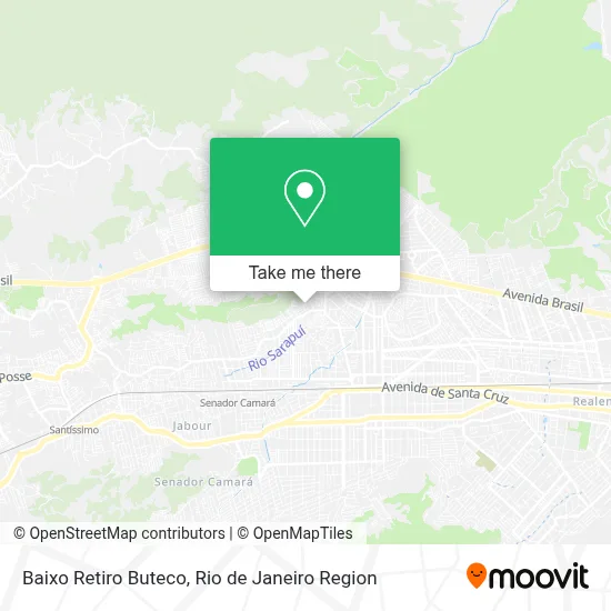 Baixo Retiro Buteco map