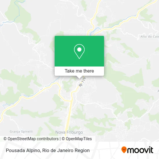 Pousada Alpino map