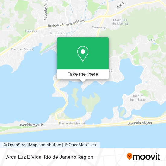 Arca Luz E Vida map