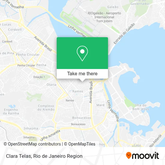 Clara Telas map
