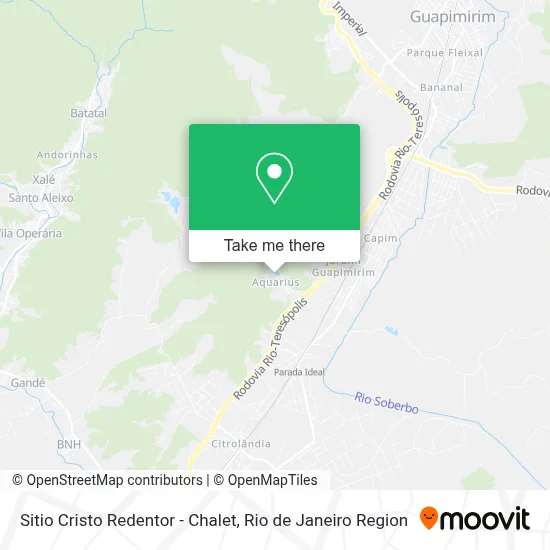 Sitio Cristo Redentor - Chalet map