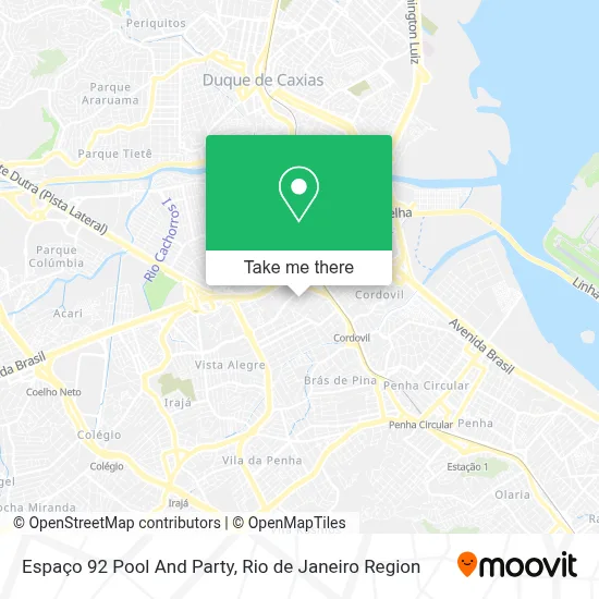 Espaço 92 Pool And Party map