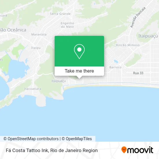 Fá Costa Tattoo Ink map