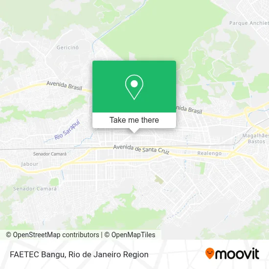 FAETEC Bangu map