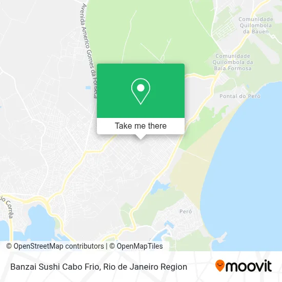 Banzai Sushi Cabo Frio map
