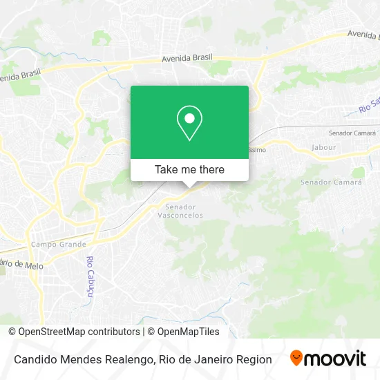 Candido Mendes Realengo map