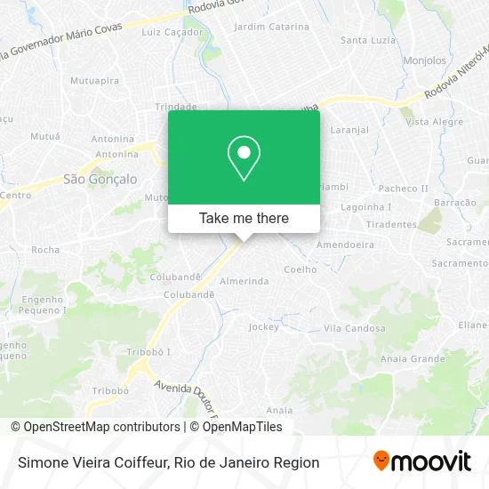 Simone Vieira Coiffeur map