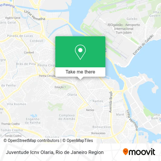 Juventude Icnv Olaria map