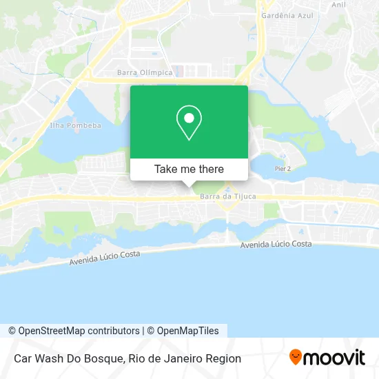 Car Wash Do Bosque map