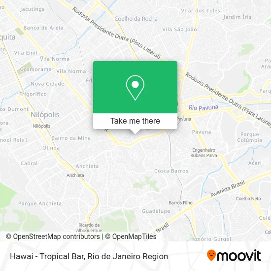 Hawai - Tropical Bar map