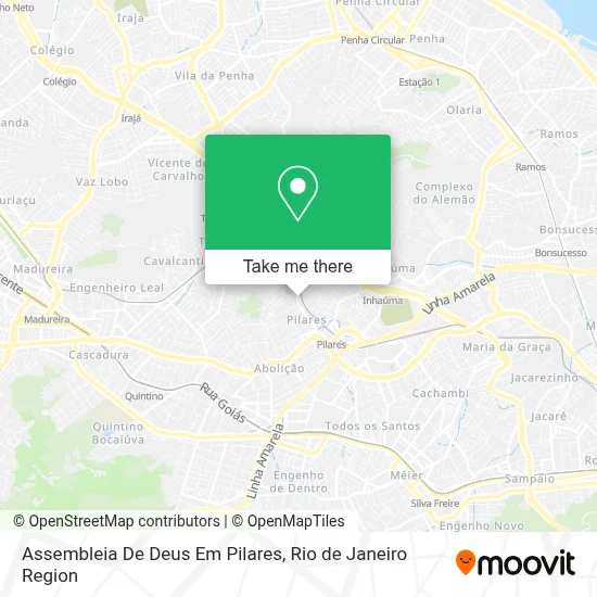 Assembleia De Deus Em Pilares map