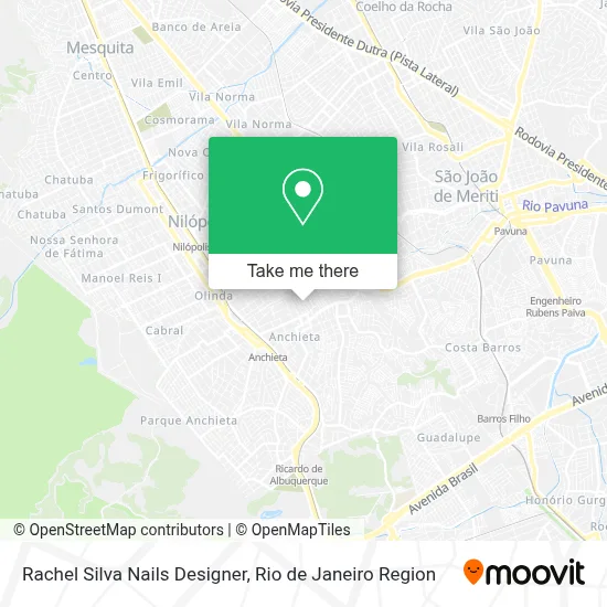 Rachel Silva Nails Designer map