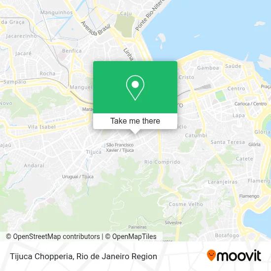 Tijuca Chopperia map
