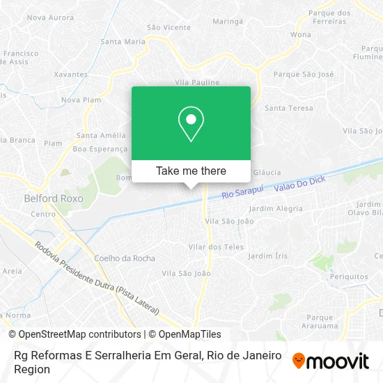 Rg Reformas E Serralheria Em Geral map