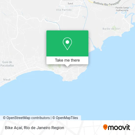 Bike Açaí map