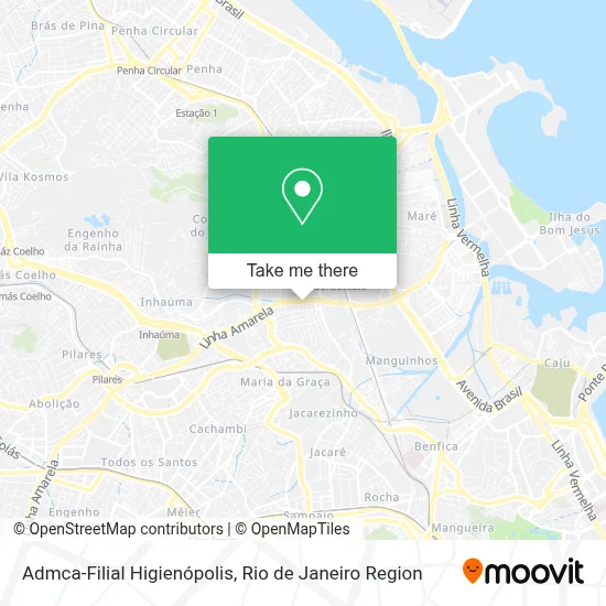 Admca-Filial Higienópolis map