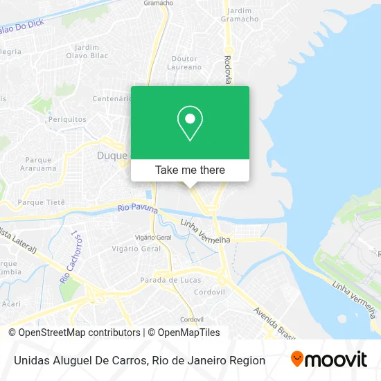 Unidas Aluguel De Carros map