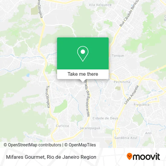 Mifares Gourmet map