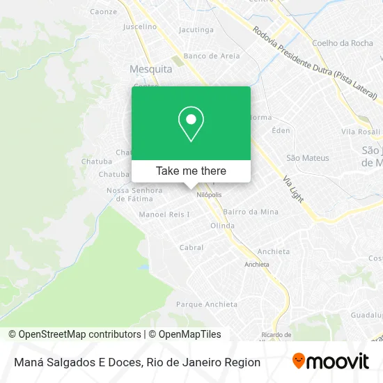 Maná Salgados E Doces map